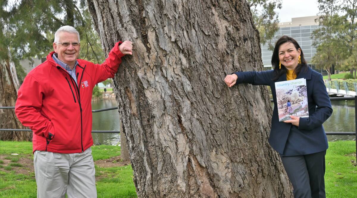 TREE CHANGE: Alan Johnston and Rachel Whiting made the country shift to Wagga, and neither of them have looked back since. Picture: Kenji Sato