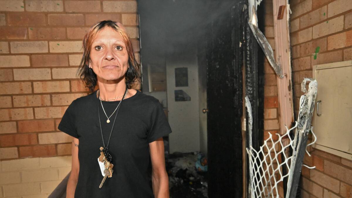 FEARFUL: Jacqueline Reay, 43, says Tolland residents are living in constant fear of arson attacks. Picture: Kenji Sato