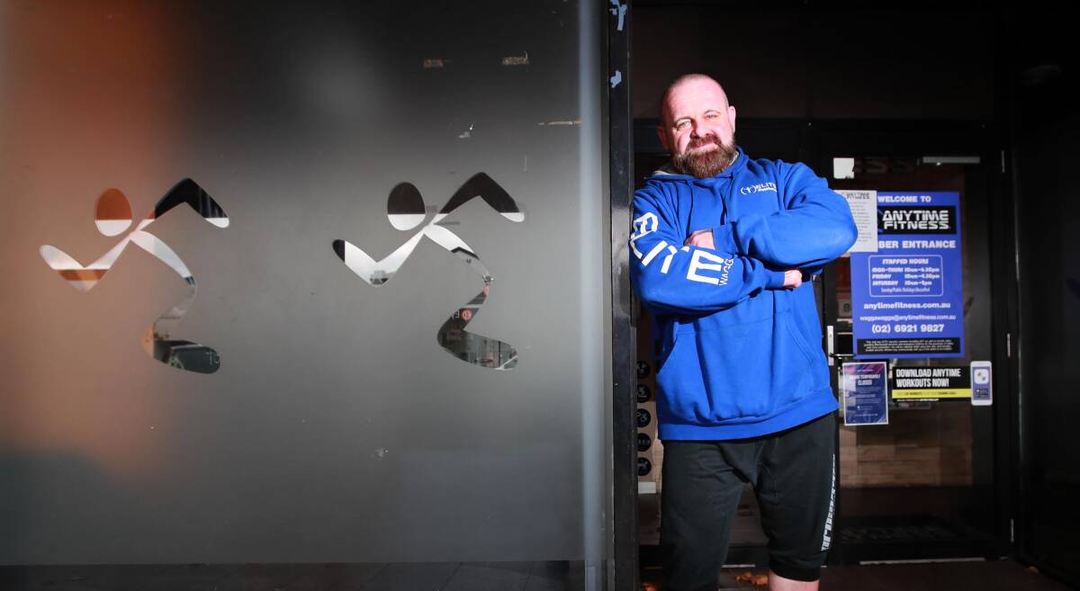 GETTING PUMPED: Gym junkie Rohan McGregor is itching to get back to Anytime Fitness. Mr McGregor will be able to pump iron from June 13, when gyms and exercise classes reopen across Wagga. Picture: Les Smith