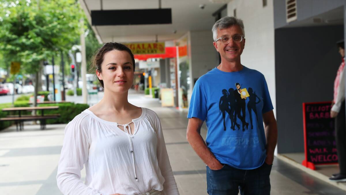 VOCAL VOTERS: Founding members Caitlin Langley and Peter Lonsdale say they're fed up with the political status quo. Picture: Emma Hillier