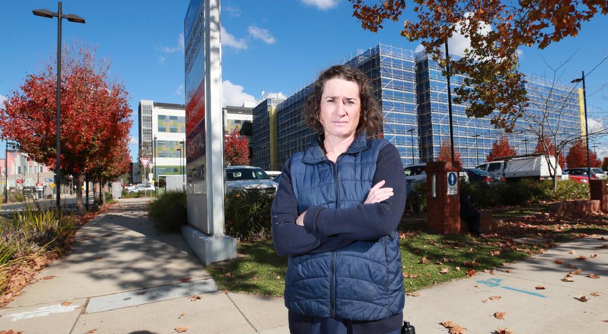 COLD FURY: Clinical nurse Sylvia Moon is furious at the government's plan to freeze the wages of healthcare workers. Picture: Les Smith