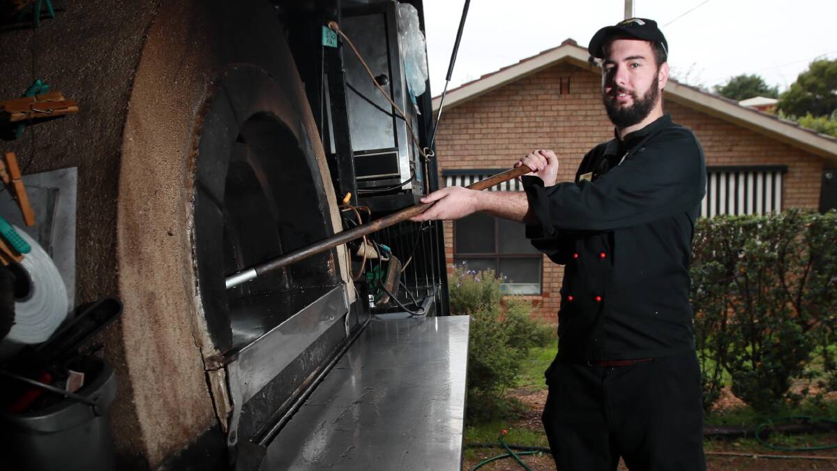 RECIPE FOR INNOVATION: Wagga's Woodfired Wagon owner Jay Vidler. Picture: Les Smith