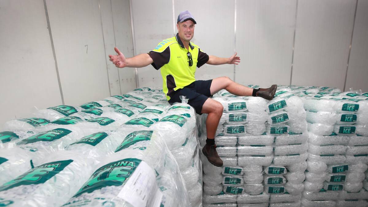 COLD COMFORT: Scott Carson has supplied ice to pubs, clubs, and businesses around Wagga for years. He will soon be passing on the role as Wagga's ice man to a new successor. Picture: Les Smith