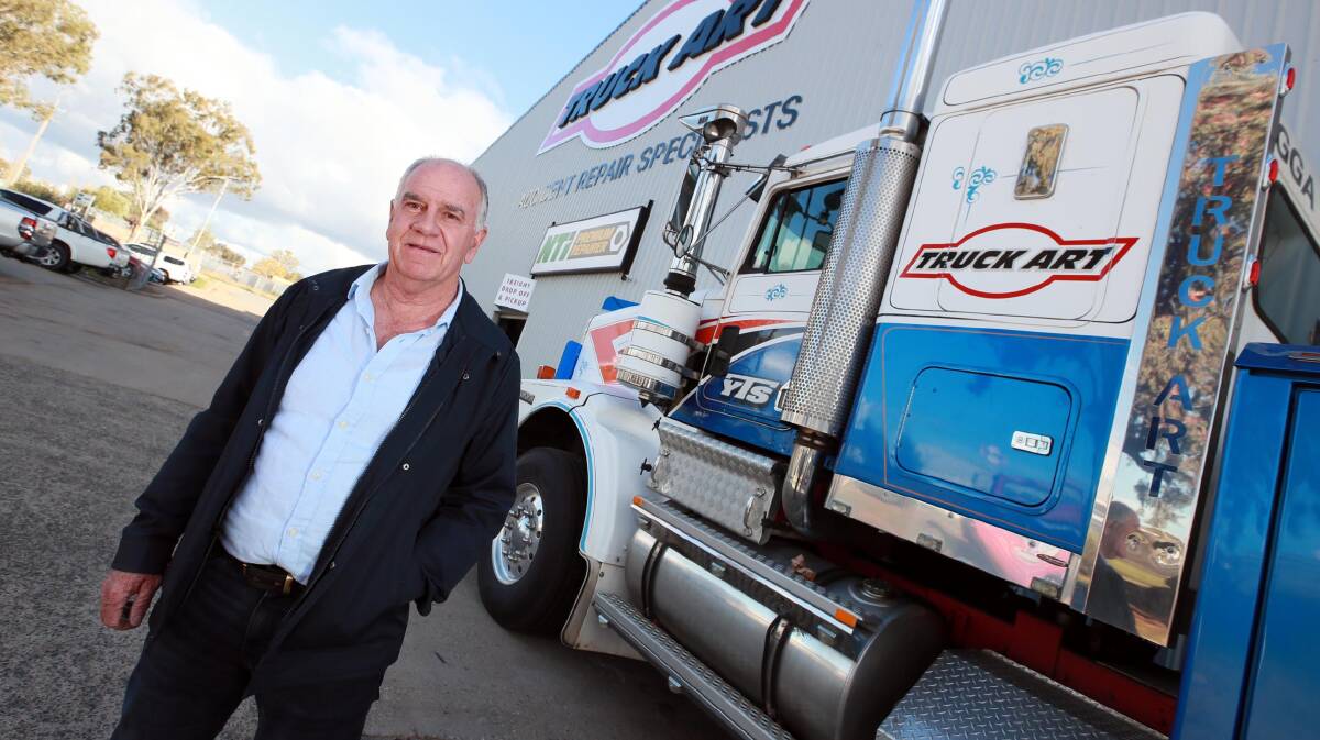 IN DEMAND: Truck Art owner Terry Gibbs says Bomen factories are all in need of more skilled workers. Picture: Les Smith
