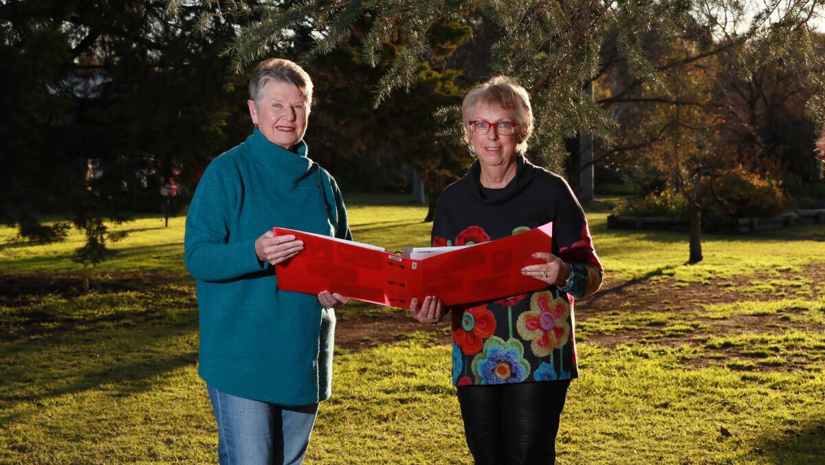 HERE TO LISTEN: Nola Baker and Sandra Schulz have lent their time, energy, and empathy to families who have lost a loved one through the Wagga Support After Suicide Group. Picture: Les Smith