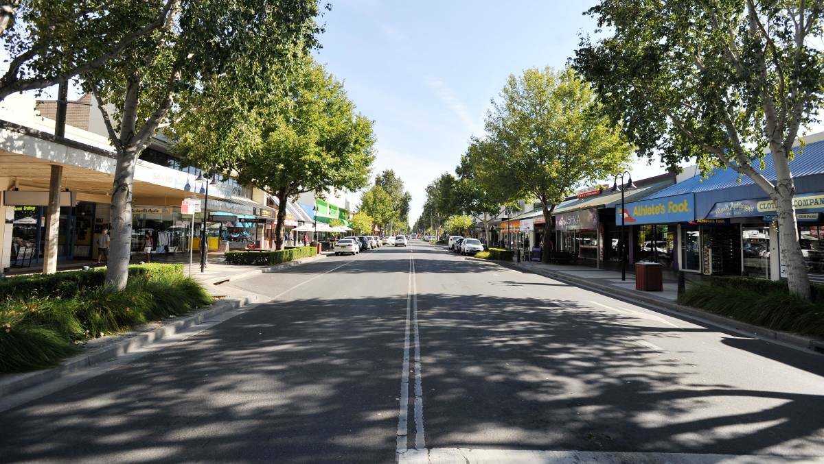 SHOPPING SPREE: Shoppers will need to keep clear of Baylis Street from around 10.30am on Sunday when the Anzac Day march begins. Picture: File