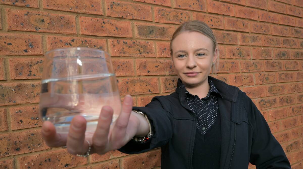 Wagga resident Caprice Ryczak said she's not a big fan of how the town water tastes. Picture: Kenji Sato