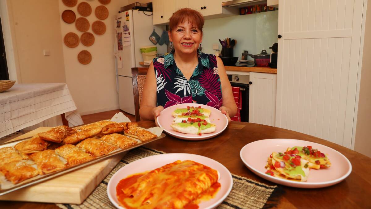 NAN'S RECIPES: Maru Navarro has started selling her home cooking out of her Lake Albert kitchen, where she makes dishes so exotic that most Australians have never heard of them. Picture: Emma Hillier