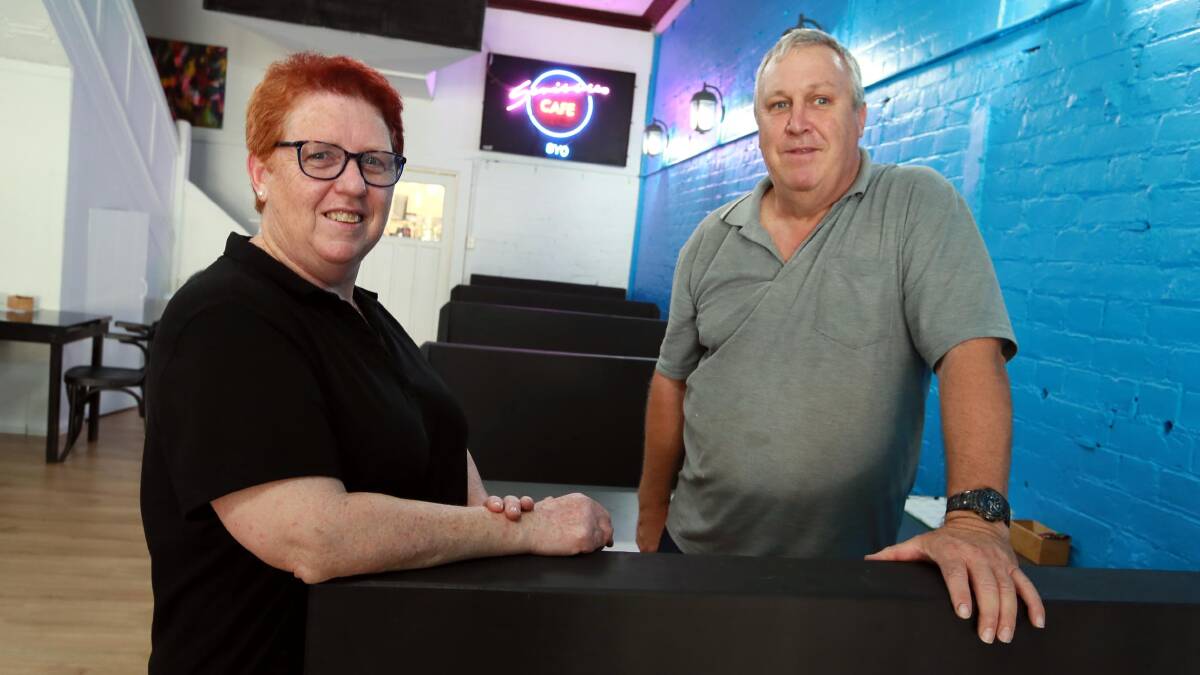 DREAM TEAM: Collin Jacobs and his wife Karen Jacobs will be running the newly renovated Scribbles Cafe. Picture: Emma Hillier