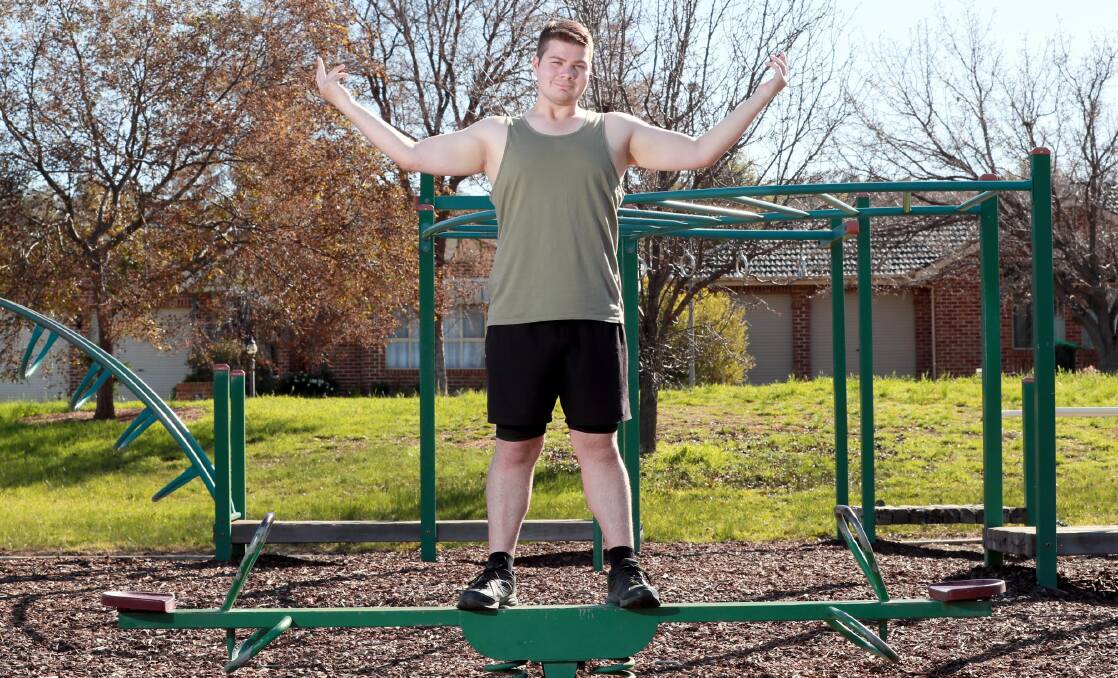 BALANCED LIFESTYLE: Deagan Newell has managed to lose 21 kilograms in body fat since the start of the coronavirus lockdown. Picture: Les Smith