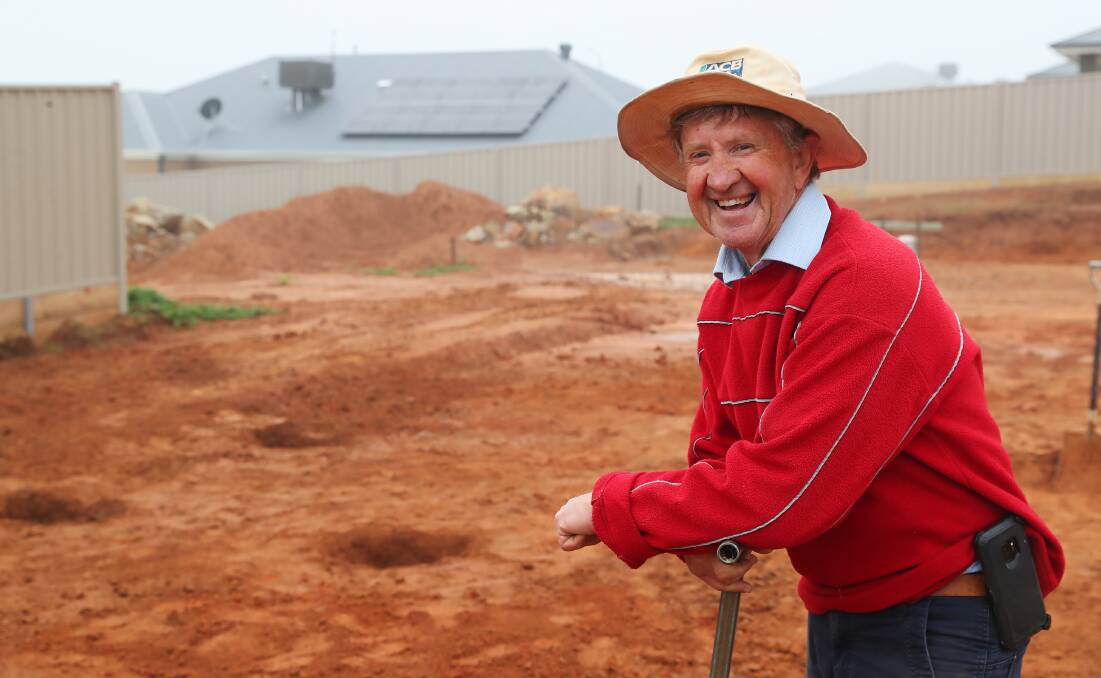 BUSY TIME: Builder Wayne Carter says the construction industry is going to get even busier as Wagga's population balloons. Picture: Emma Hillier