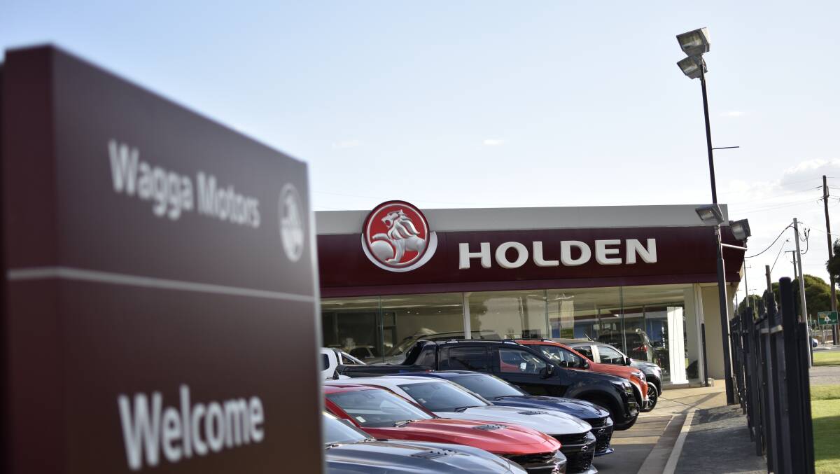 GOING: The Holden signs on Dobney Avenue have been earmarked for removal. Picture: Kenji Sato