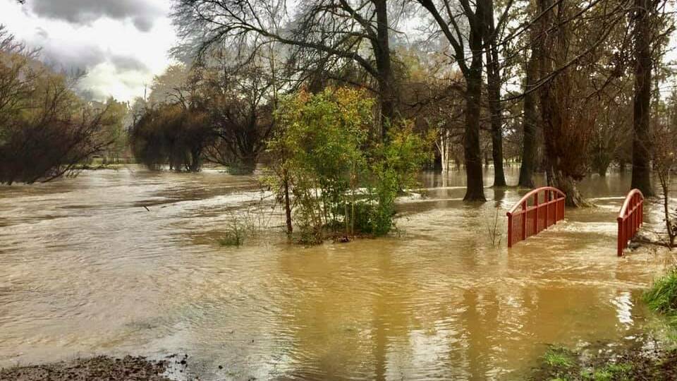 SES warn the flooding may worsen later this evening, pending further rainfall. Picture: Carol Quinn, Facebook
