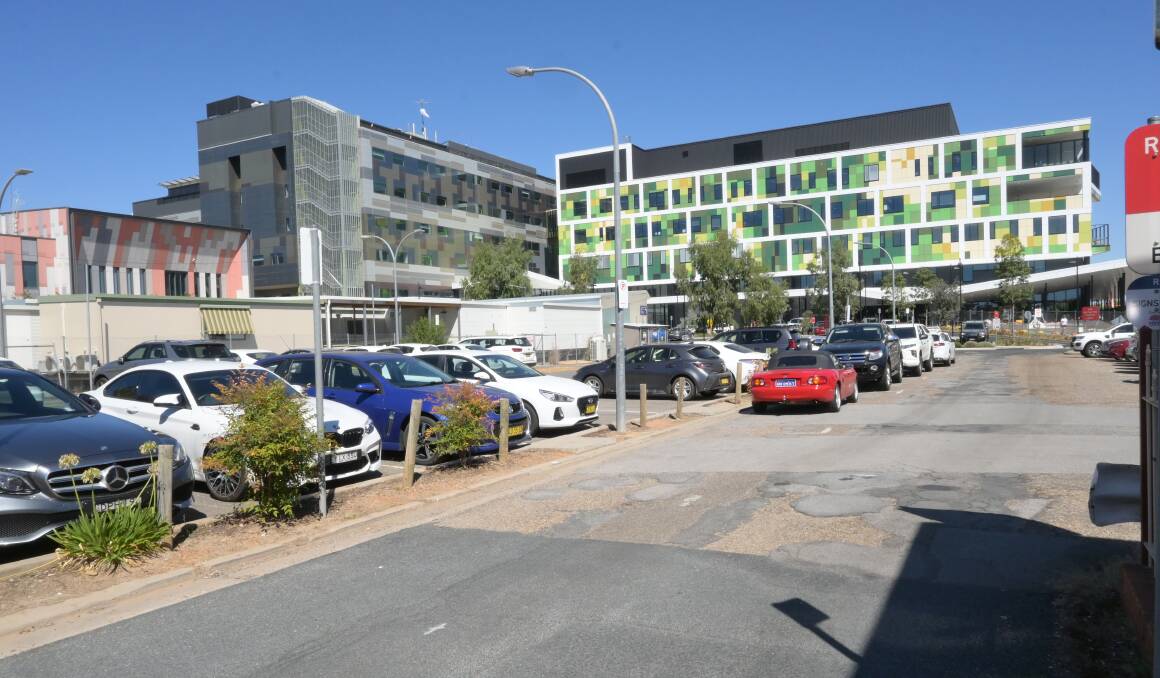 FULL CAPACITY: Wagga Base Hospital has struggled with parking problems for years. Picture: Kenji Sato