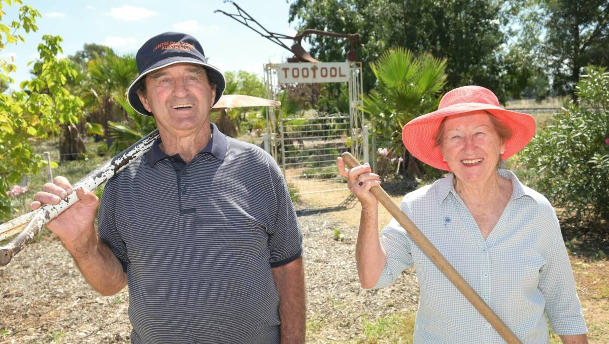 GREEN THUMBS: Barry Chaplin and Elsie Peschla. Picture: Kenji Sato