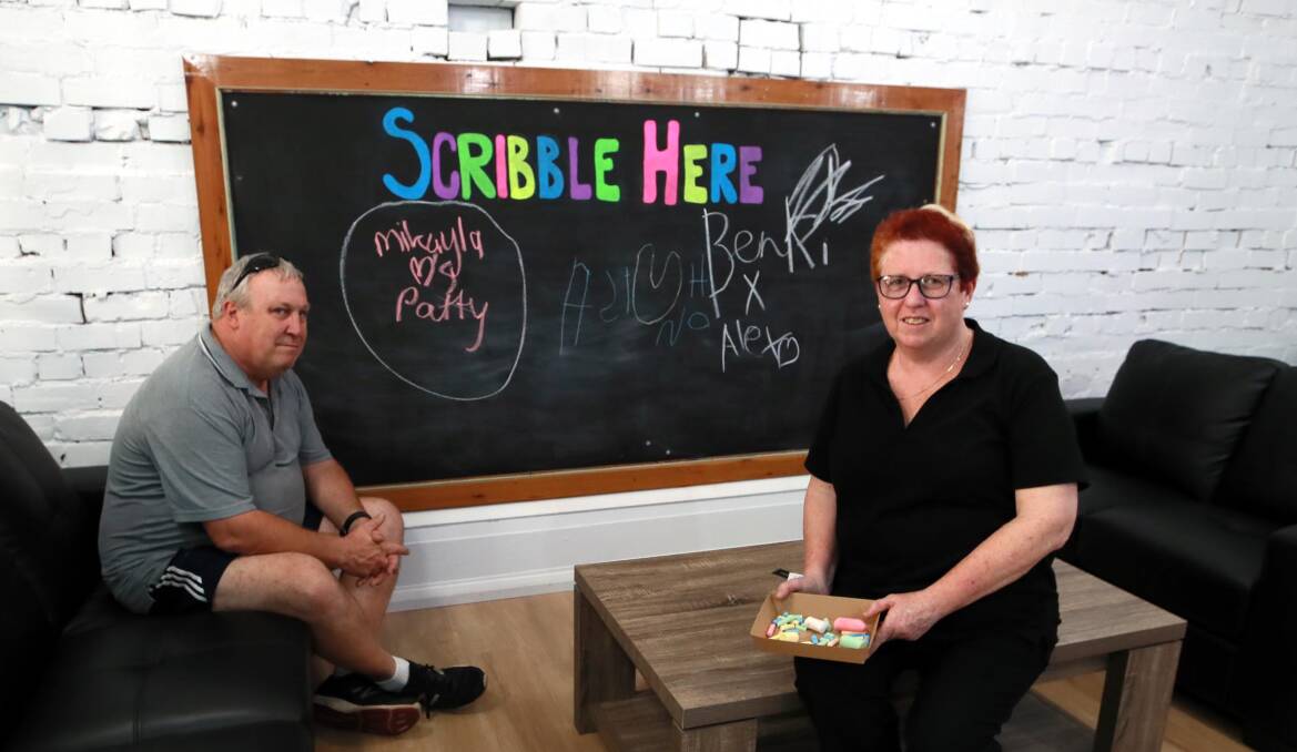 DREAM TEAM: Collin Jacobs and his wife Karen Jacobs will be running the newly renovated Scribbles Cafe. Picture: Emma Hillier