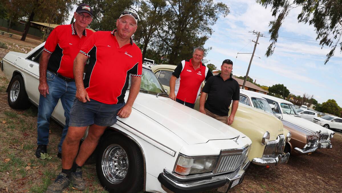 HOLDEN ONTO MEMORIES: Mick Baker, Barry Collins, Ross Hawkins and James Quilter are life-long Holden fans. They will be waving goodbye to their beloved brand, which will be retired by the end of 2021. Picture: Emma Hillier