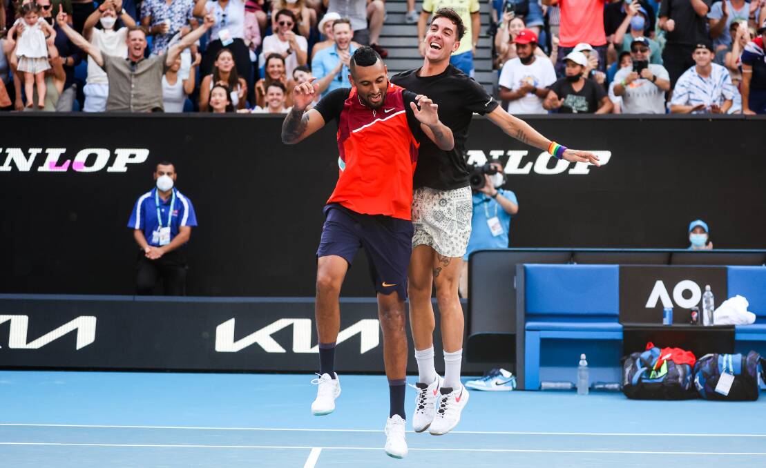 Nick Kyrgios and Thanasi Kokkinakis have turned tradition on its head. Picture: Getty