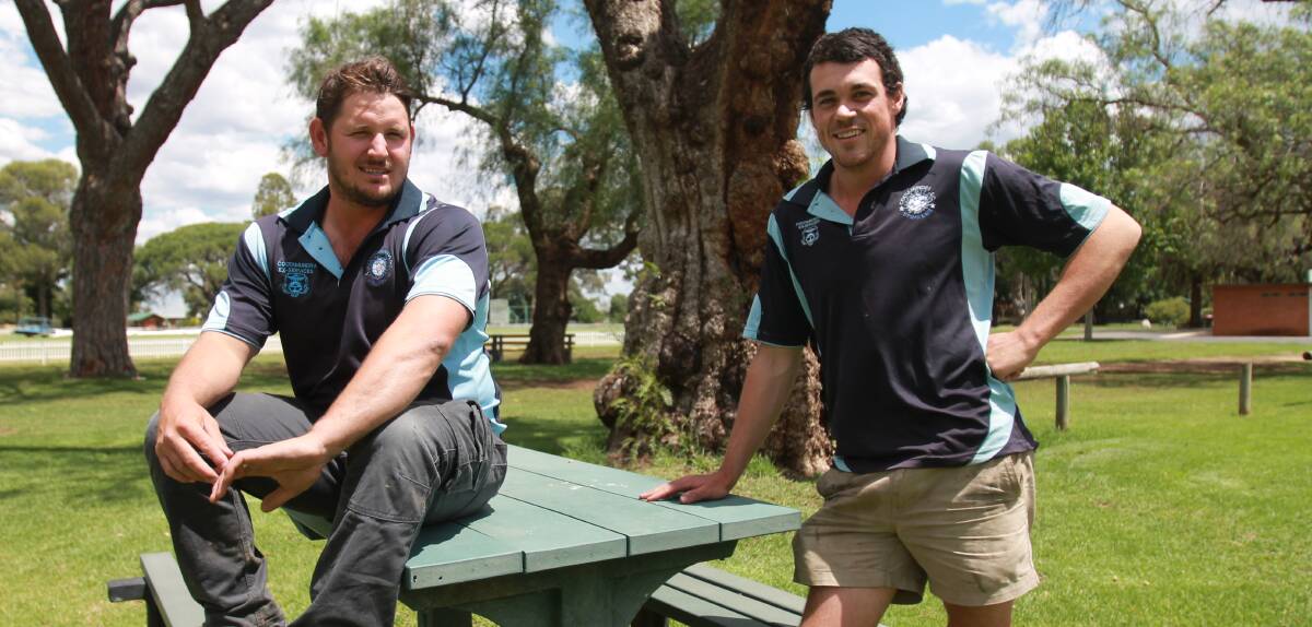 BACK WITH A VENGEANCE: Brent Farnsworth and Adam McPhail will return as the co-coaches of the Cootamundra Strikers' Pascoe Cup team next season. Picture: Declan Rurenga