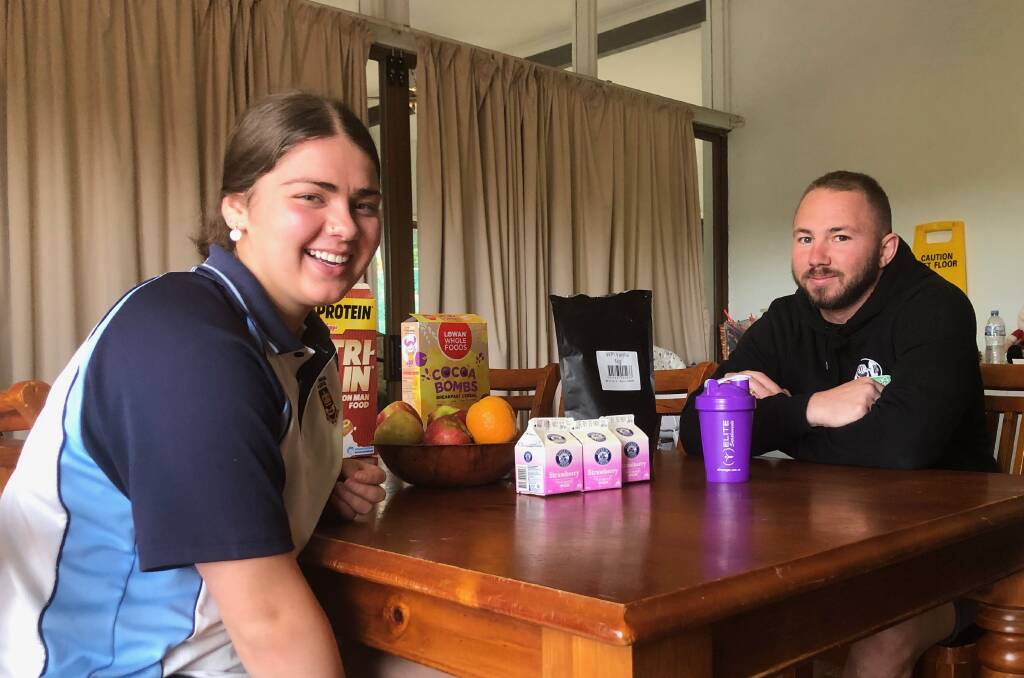 POSITIVE MINDSET: Year 9 student Heidi and program coordinator Sebastian Cottam say a morning in the program can change your whole day. Picture: Catie McLeod