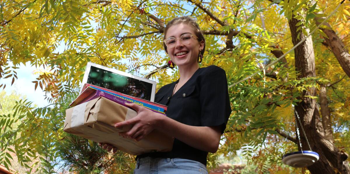 STACKS: ANU student Chloe Harpley, 22, originally hails from Wagga and has helped more than 5000 children around the country. Picture: Rene Riedelbauch.