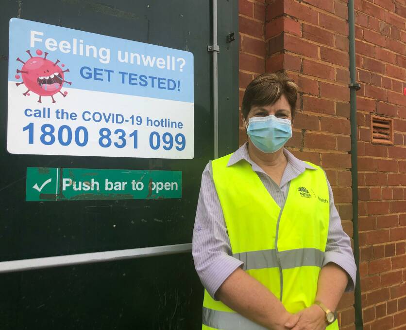 COME FORWARD: Judy Mattingly, who has been working at the Wagga Showground testing clinic, has seen about 50 people a day in the past month. Picture: Catie McLeod
