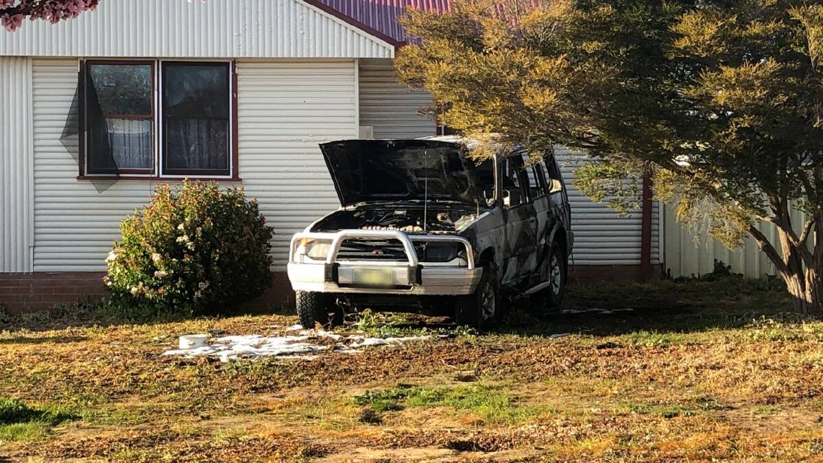 Four-wheel drive destroyed in midnight car fire