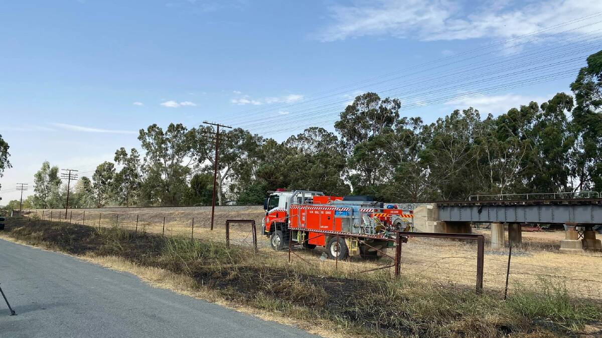 RAPID RESPONSE: Two fires broke out in North Wagga this afternoon. They were brought under control by the quick work of emergency services. Picture: Annie Lewis