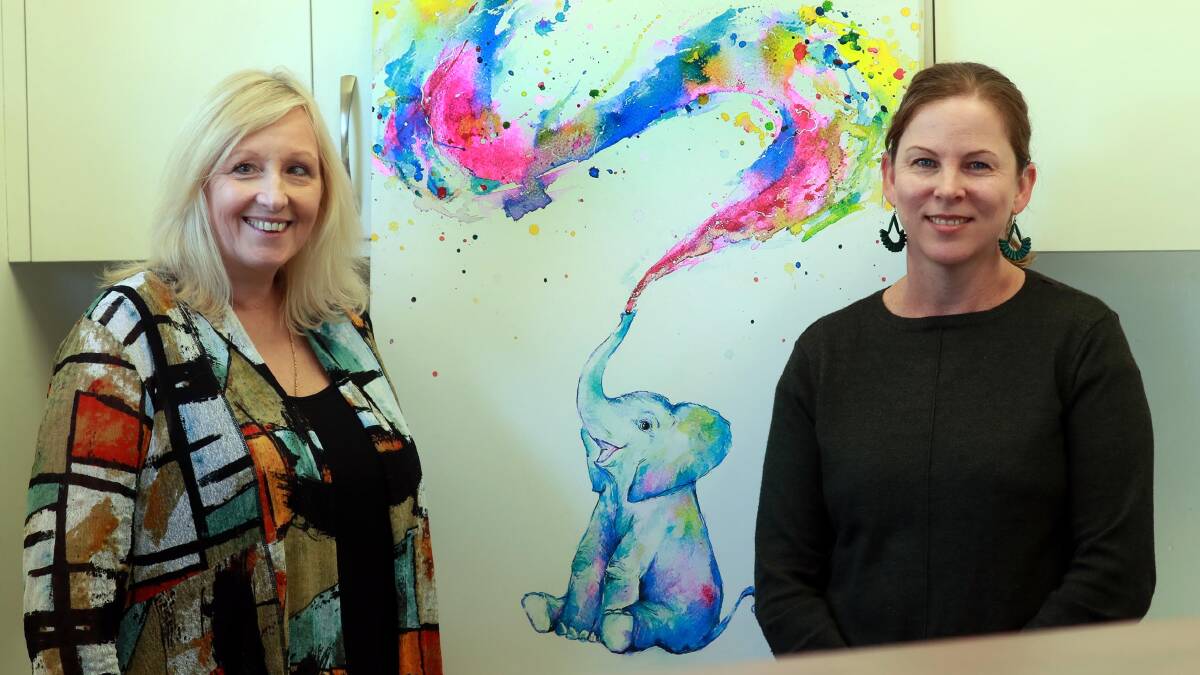 MENTORS: Wagga Hearing Support Centre's Karen Perry and Anna-Maree Bloomfield have been inundated with questions from the deaf and hard-of-hearing community during the coronavirus outbreak. Picture: Les Smith