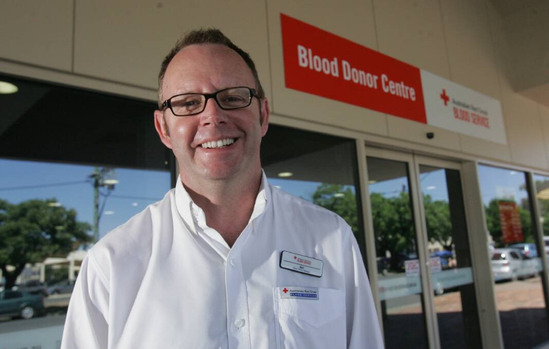 DONATIONS NEEDED: Manager Neil Wright outside Wagga's blood bank, which needs donors heading into the winter season. Picture: Addison Hamilton.