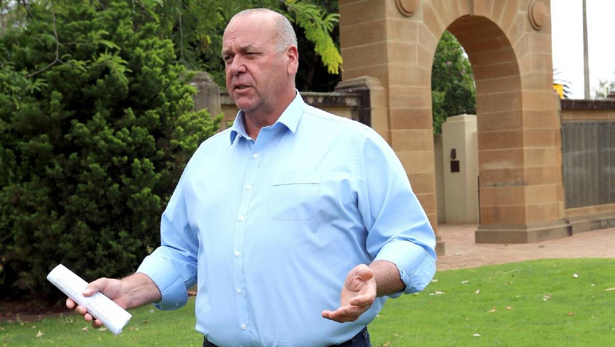 BOLD CLAIM: Wagga councillor Paul Funnell has suggested a wage freeze for all council staff in the next financial year.