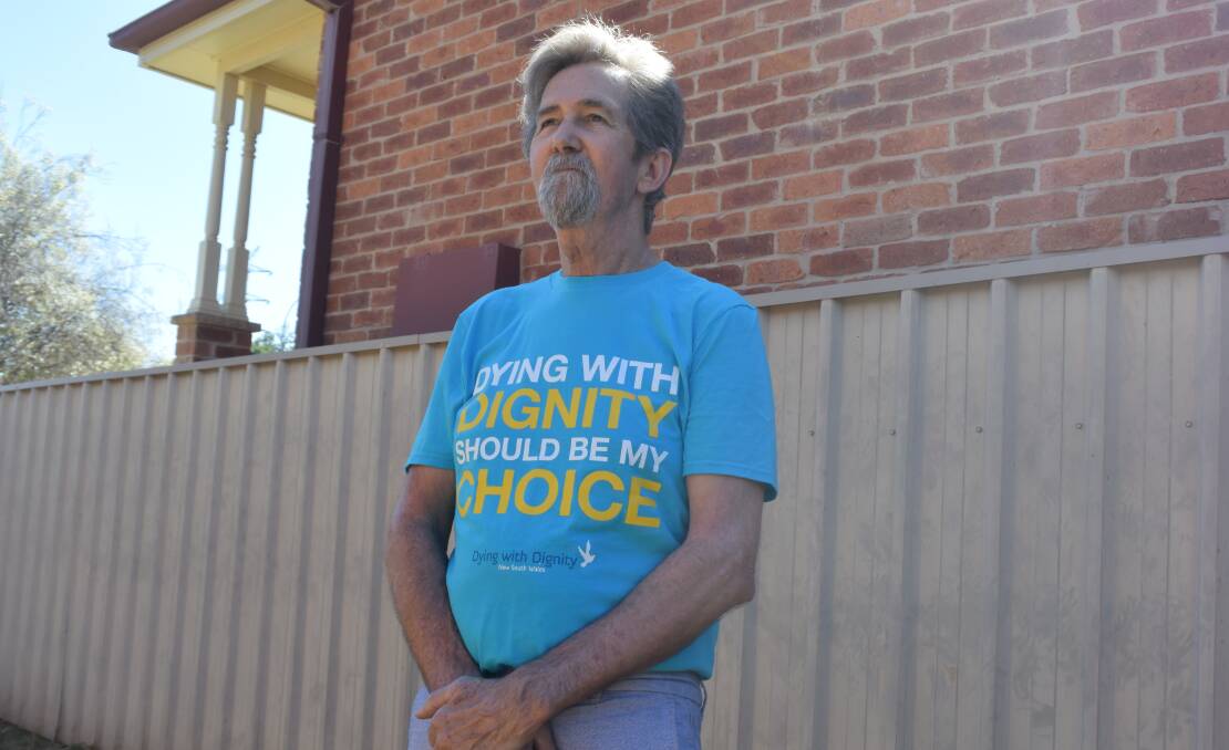 CAMPAIGN: Wagga man Geoff Burch is advocating for assisted dying to be made legal for the terminally ill. Picture: Catie McLeod