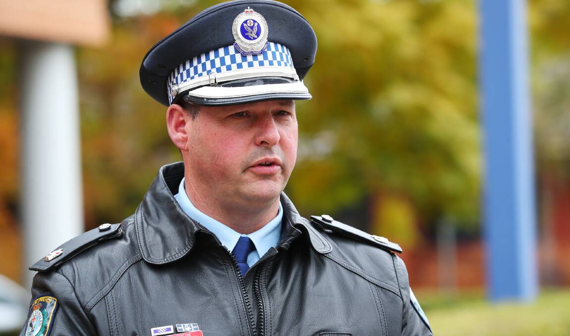 SAD INCIDENT: Riverina police detective chief inspector Winston Woodward addresses the media. Picture: Emma Hillier