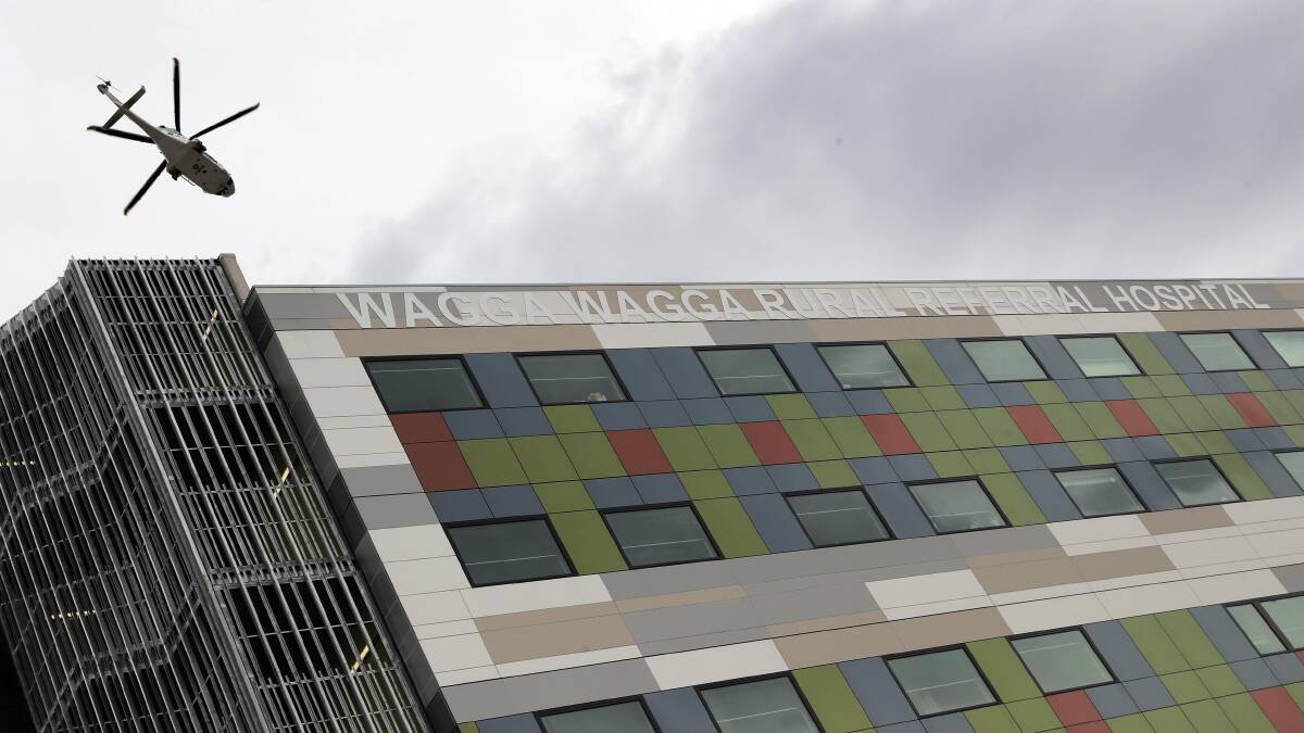 IN THE WORKS: The hospital still displays the hotly contested Wagga Rural Referral Hospital name. Picture: File