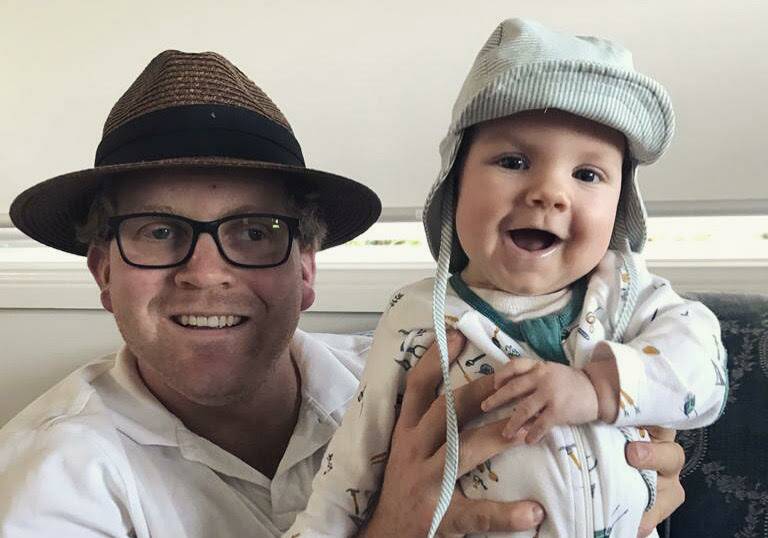 FAMILY: The Riverina's Nick Atkinson and baby Henry Atkinson, 4 months. Picture: Supplied