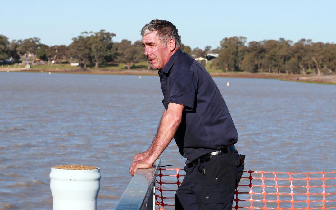 JUSTIFIED: Wagga Boat Club commodore Mick Henderson says he deserved his NRAR fine and will "cop it on the chin". Picture: Les Smith
