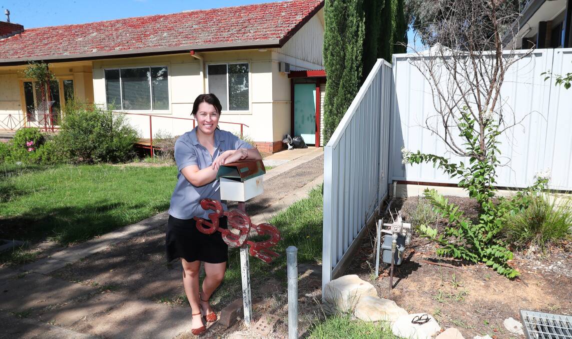 EXPANSION: Janelle McManus next door to the Spring Kidz Kooringal centre, where the new extension will be built. Picture: Emma Hillier