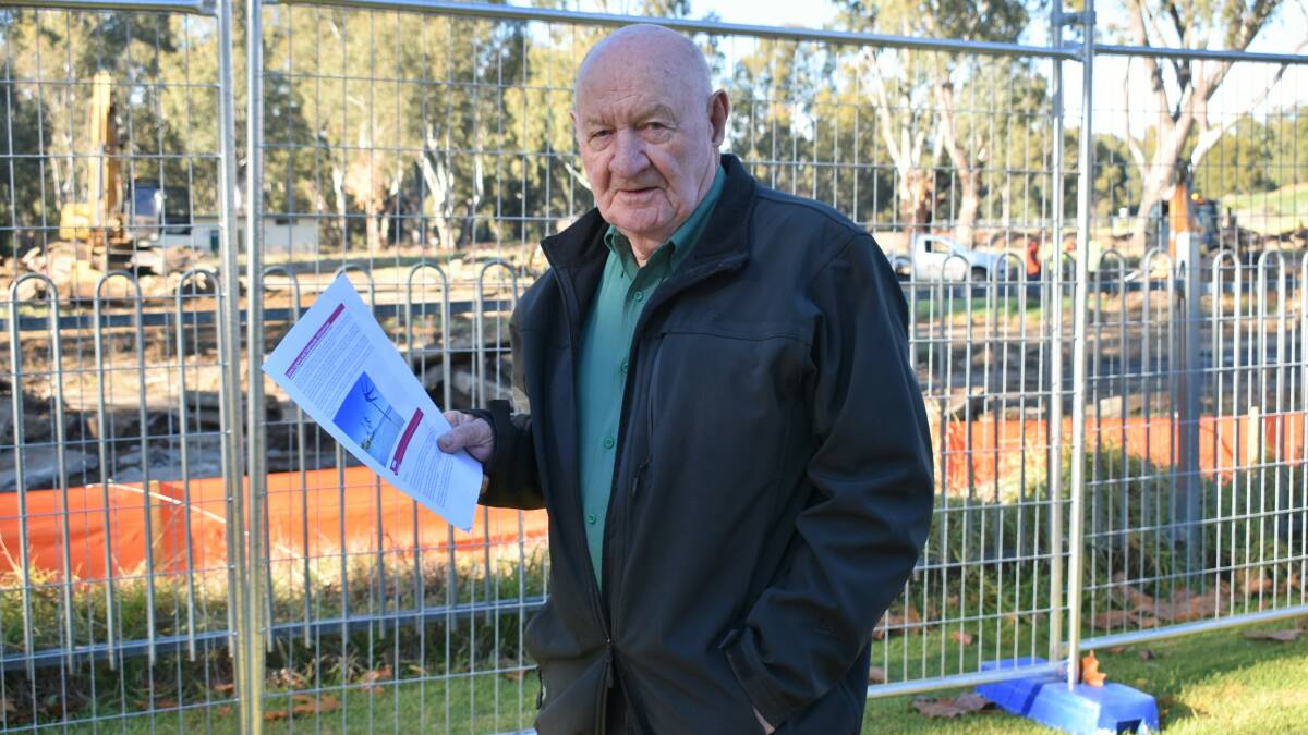 NEW IDEA: Warren Tyson has pitched an alternative water park that he says would be less risky than swimming in the Murrumbidgee River. Picture: Catie McLeod