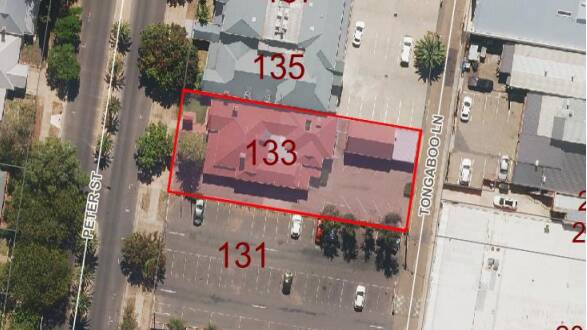 IN THE WORKS: The proposed childcare centre as viewed from above Peter Street. Picture: Wagga City Council documents