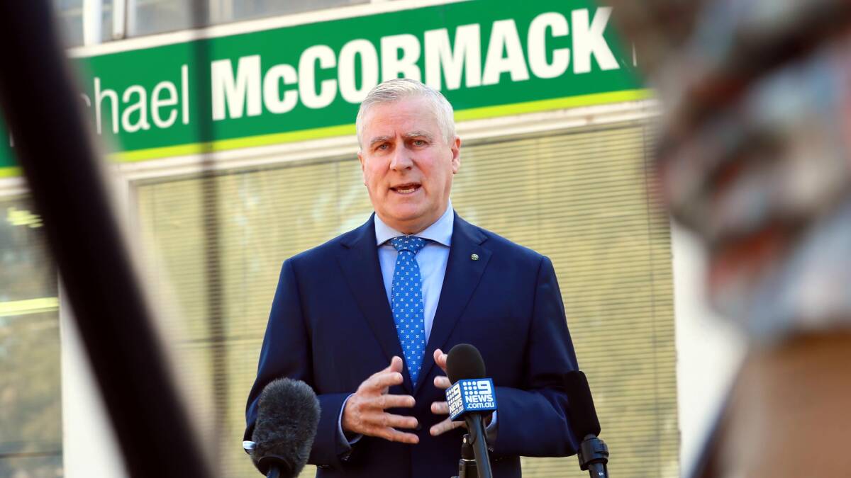 SUPPORT: Riverina MP Michael McCormack supports a national integrity commission but does not think it should have public hearings for politicians. Picture: Emma Hillier