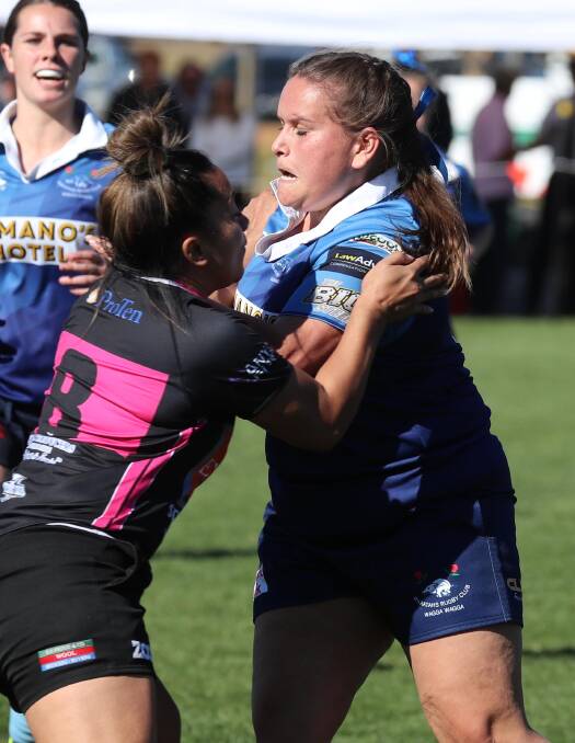 Griffith proved too strong for Waratahs in the women's tens rugby grand final. Pictures: Les Smith