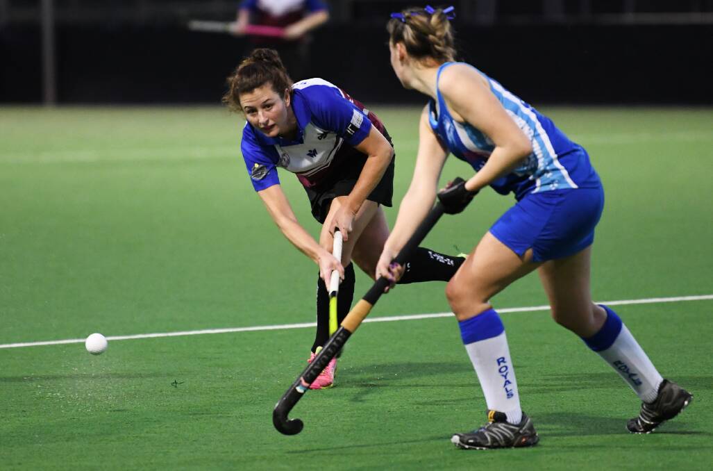 NO HOCKEY: Jess Swaysland in action during last year's grand finals. 