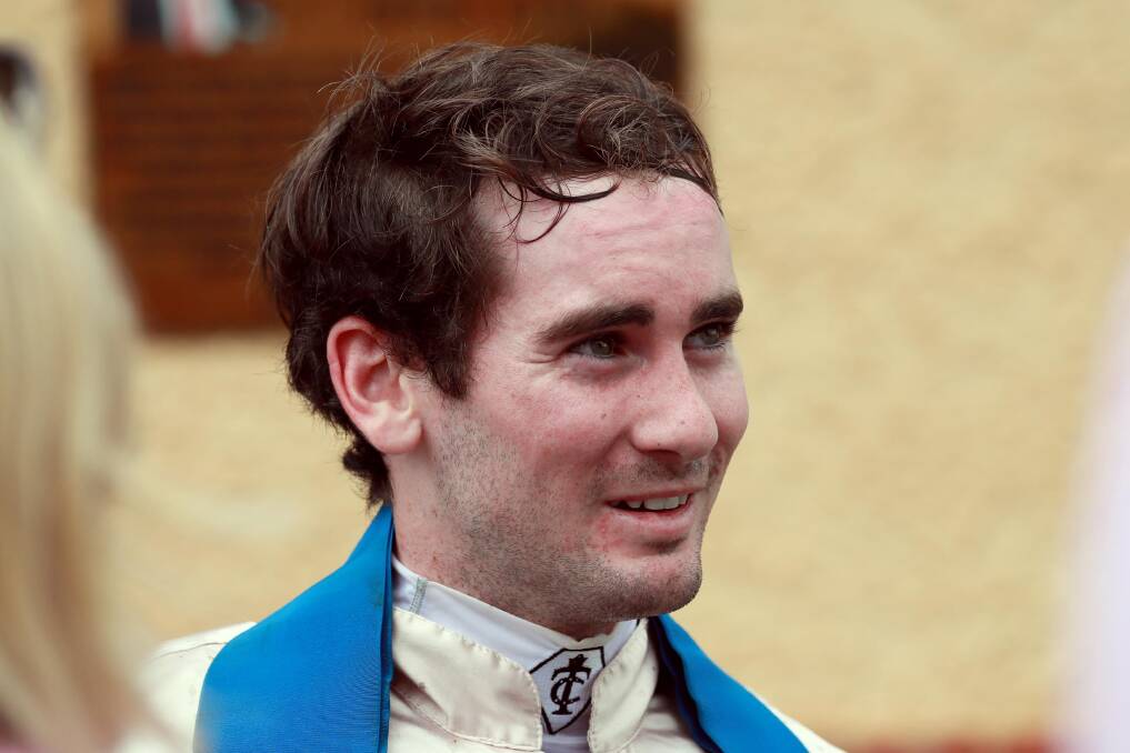 SO CLOSE: Riverina apprentice Tyler Schiller piloted Dufresne to second in Saturday's Four Pillars. 