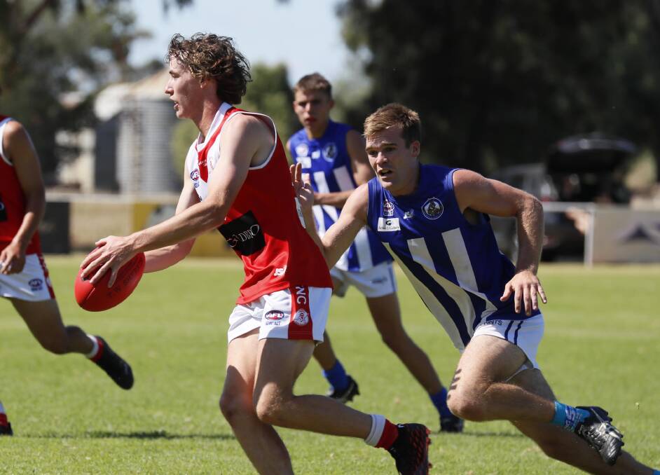 IN FORM: Collingullie-Glenfield Park's Ed Perryman is relishing the extra space being created by some key forward recruits. Picture: Les Smith