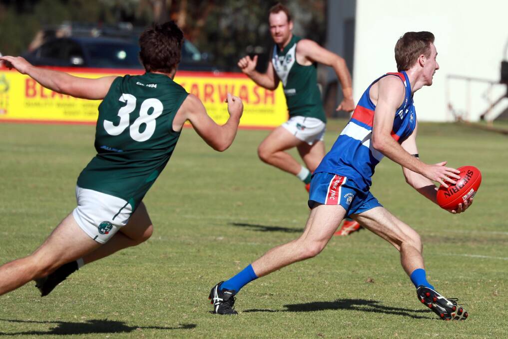 INFLUENTIAL: Billy Glanvill booted three goals in Turvey Park's win over Griffith on Saturday. Picture: Les Smith