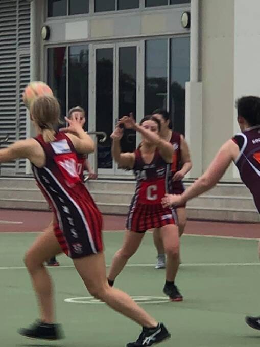 BACK ON COURT: North Wagga are playing in Wagga Wagga Netball Incorporated's B grade competition. Picture: North Wagga Saints Facebook