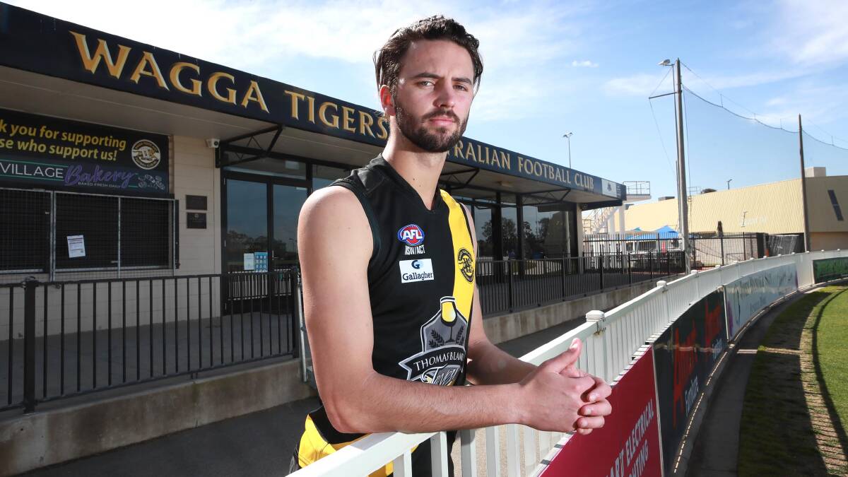 Wagga Tigers ruckman Brad Graham. Picture: Les Smith