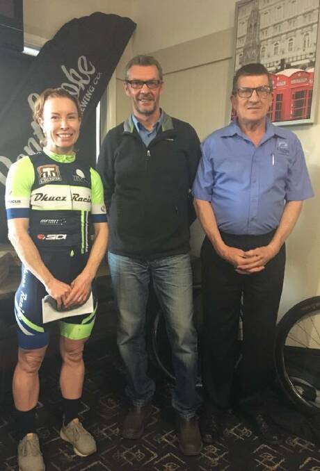 HISTORY MAKER: Simone Grounds became the first female to win the Coota annual on Saturday. Picture: Rhonda Douglas/Cycling NSW