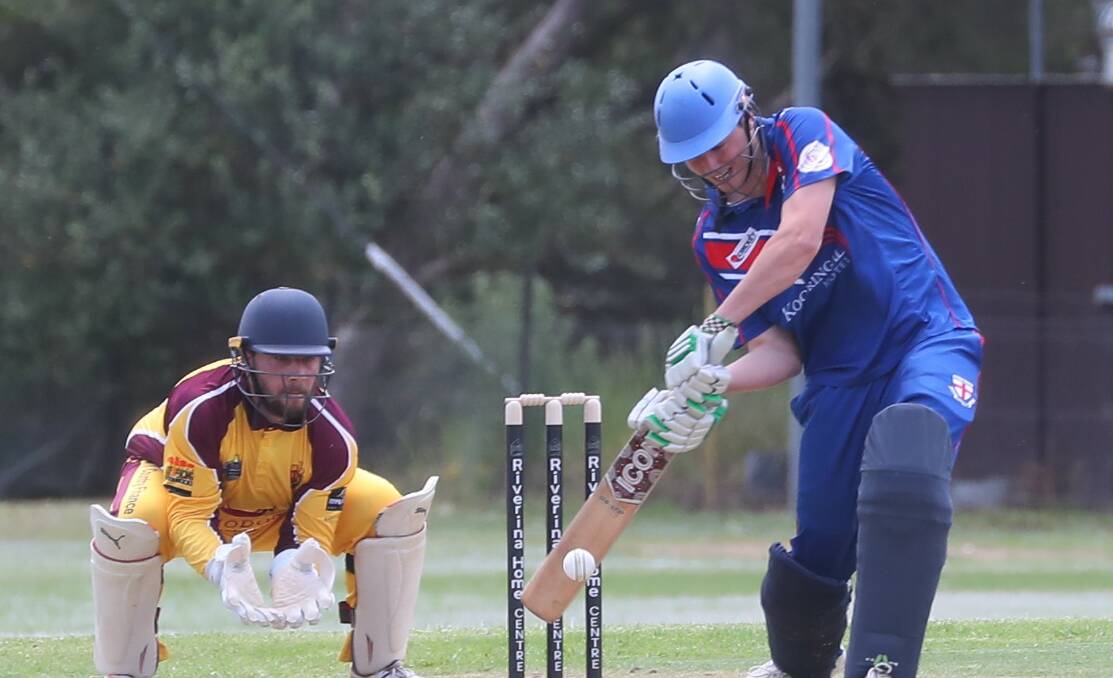 LOOKING TO CAPITALISE: Harry Reynolds made 20 for St Michaels in their first-up loss to Lake Albert. Picture: Matt Malone