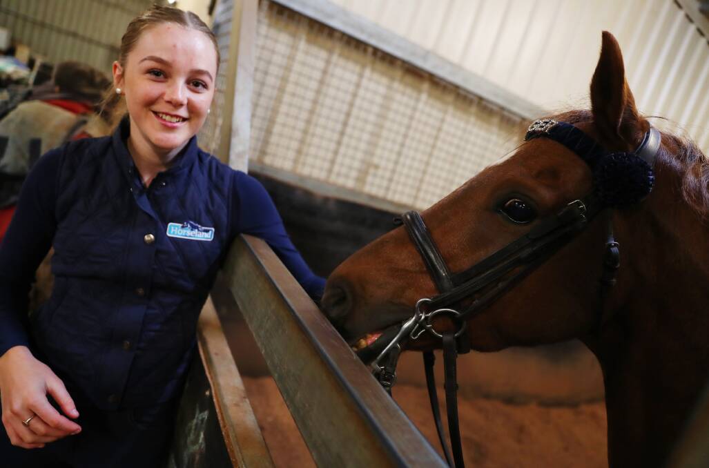 AUSSIE REPRESENTATIVE: Wagga show rider Gracie Goodyer, 15, is off to represent her country in a Tri-Nations competition in the United Kingdom. Picture: Emma Hillier.